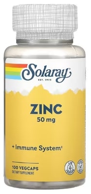 Solaray Zinc 50 mg 100 VegCaps