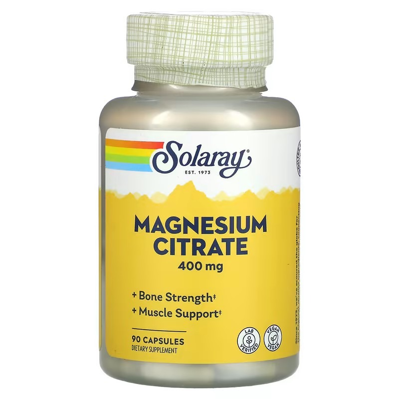 Solaray Magnesium Citrate 400 mg 90 Capsules
