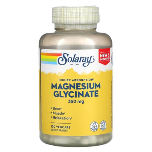 Solaray Magnesium Glycinate 350 mg 120 VegCaps
