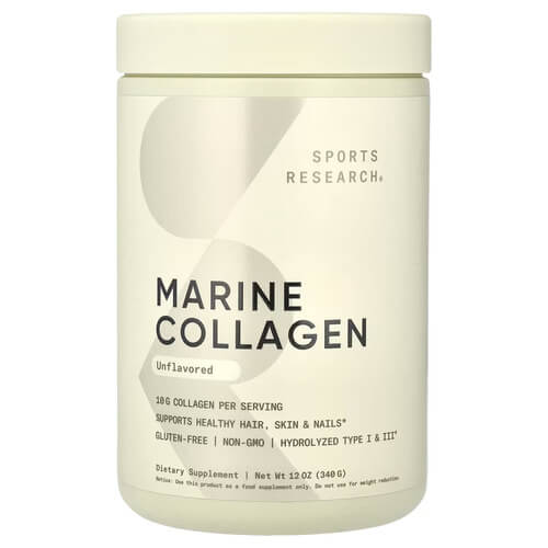 Sports Research Marine Collagen Peptides 340 g - Unflavored