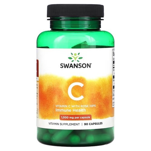 Swanson Vitamin C with Rose Hips 1000 mg 90 caps