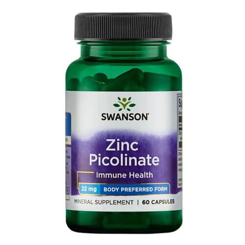 Swanson Zinc Picolinate 22 mg 60 caps