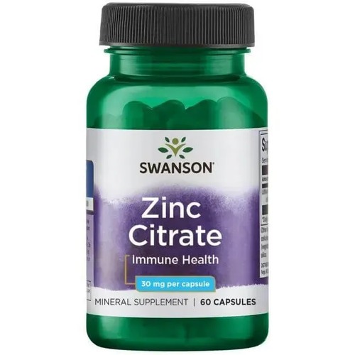 Swanson Zinc Citrate 30 mg 60 caps