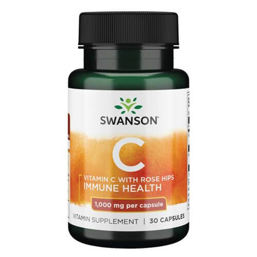 Swanson Vitamin C with Rose Hips 1000 mg 30 капсул