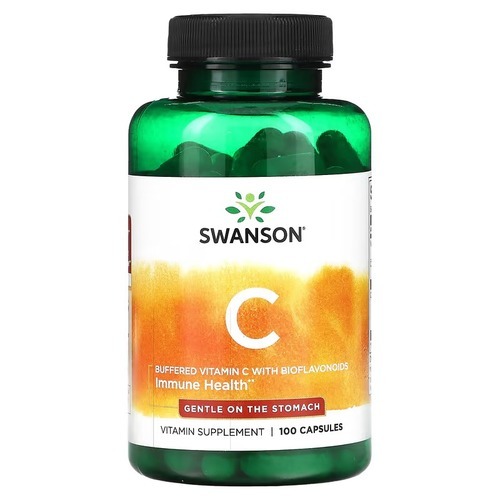 Swanson Buffered Vitamin C with Bioflavonoids 100 Capsules