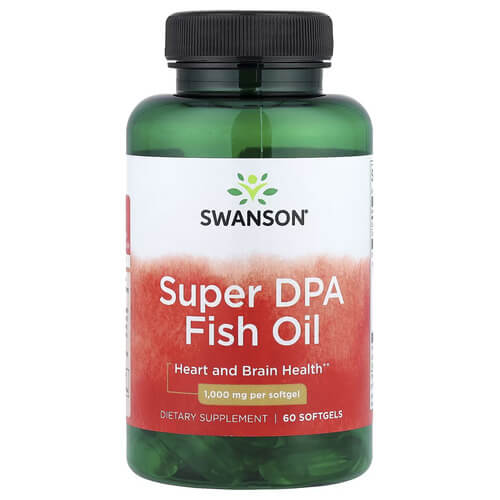 Swanson Super DPA Fish Oil 1,000 mg 60 Softgels